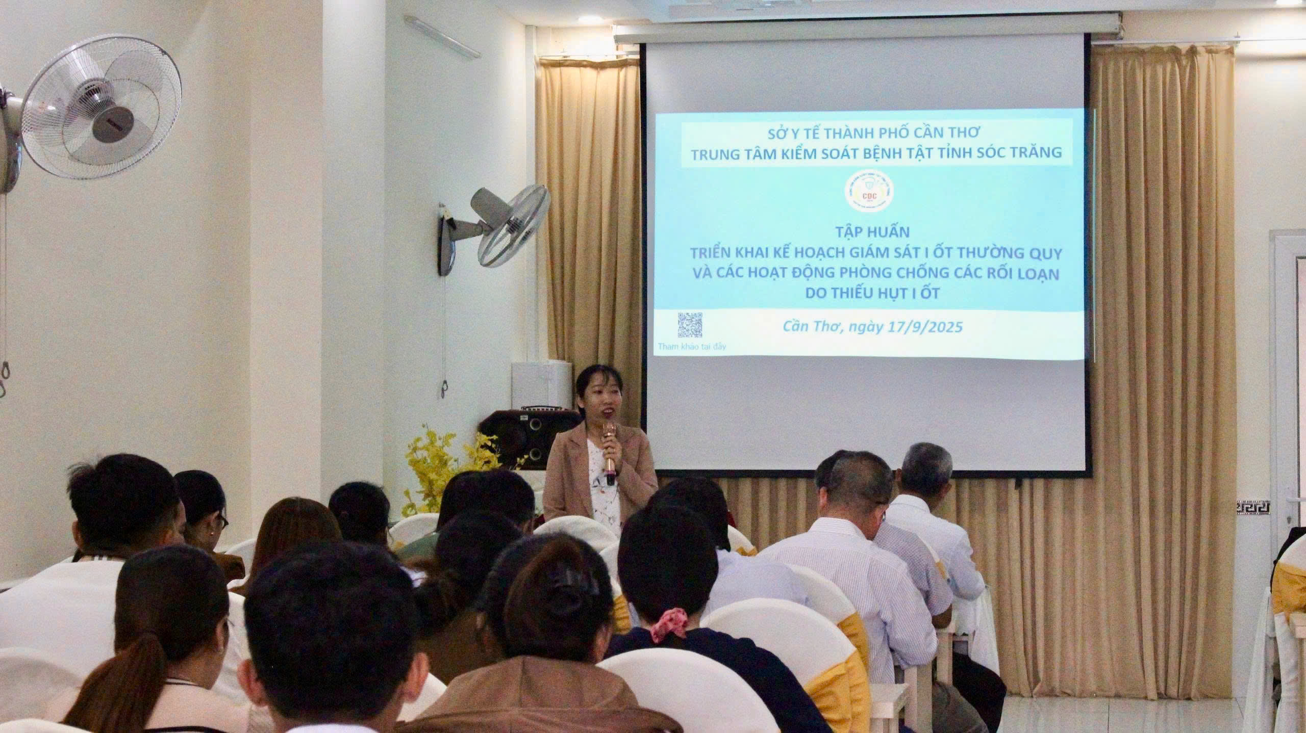 Tập huấn giám sát I - ốt thường quy  và các hoạt động phòng, chống rối loạn do thiếu hụt I - ốt